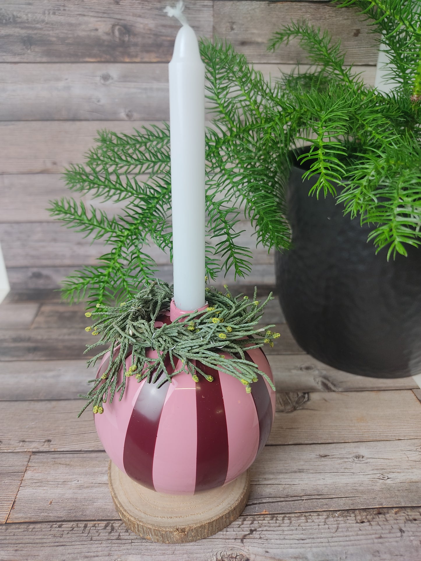 Kerzenhalter aus Christbaum